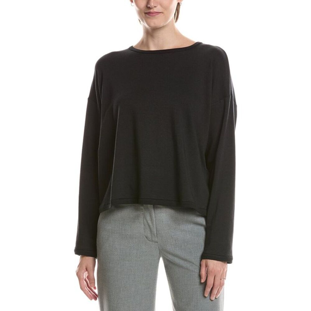 Eileen Fisher Womens  Cropped Boxy Top